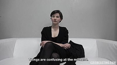 Чешская красотка трахается на кастинге с незнакомцем